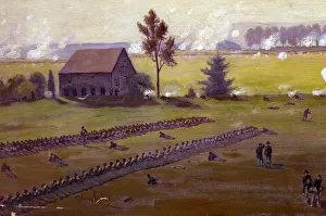 Illustration of Battle of Gettysburg, 1895 Illustration of Battle of Gettysburg, 1895