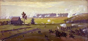 Illustration of Battle of Gettysburg, 1896 Illustration of Battle of Gettysburg, 1896
