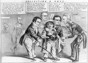 Illustration called Soliciting Vote 1852 Illustration called Soliciting Vote 1852