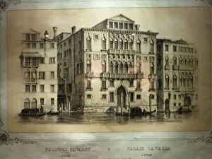 Images Dated 1st January 1940: Illustration of the Palazzo Cavalli-Franchetti