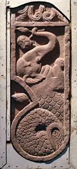 India, Uttar Pradesh, Mathura, Sonkh, Elephant with a fish tail, Kushan period India, Uttar Pradesh, Mathura, Sonkh, Elephant with a fish tail, Kushan period