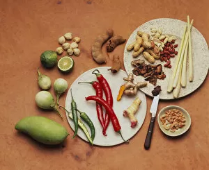 ingredients associated with southeast Asian food