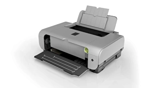 <b class=qtipBold><figcaption>Inkjet printer, high angle view</figcaption></b><br><em>© Dorling Kindersley/UIG</em> Inkjet printer, high angle view