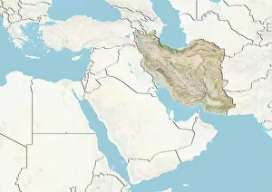 Iran, Relief Map