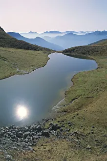Italy, Friuli-Venezia Giulia Region, Dimon Lake nearby the summit of Mount Paularo Italy, Friuli-Venezia Giulia Region, Dimon Lake nearby the summit of Mount Paularo