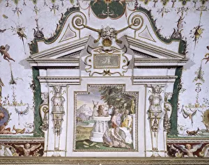 Italy, Lazio Region, Tivoli (Rome province), Villa d'Este, Noble apartment, Room of Fountain Italy, Lazio Region, Tivoli (Rome province), Villa d'Este, Noble apartment, Room of Fountain