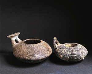 Italy, Marche, Novilara, Picene vases, dark color paste Italy, Marche, Novilara, Picene vases, dark color paste