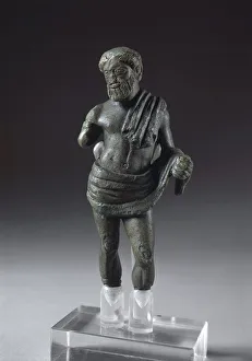 Italy, Rome, Cerveteri, Furbara, Bronze statue depicting Tinia, Zeus Italy, Rome, Cerveteri, Furbara, Bronze statue depicting Tinia, Zeus