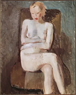 Legs Crossed At Knee Gallery: Italy, Turin, Nudo Seduto (Seated Nude Woman), 1932