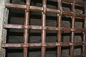 Italy, Venice, Close-up of prison bars Italy, Venice, Close-up of prison bars