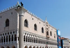 Italy, Venice, Doge's Palace, Exterior detail Italy, Venice, Doge's Palace, Exterior detail