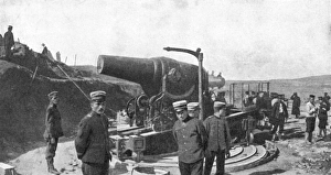 Japanese howitzer battery before Port Arthur Japanese howitzer battery before Port Arthur