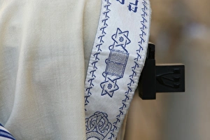 Jewish talith prayer shawl and phylactery Jewish talith prayer shawl and phylactery