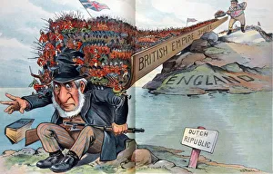 Too Much for Him with John Bull, cartoon, 1900