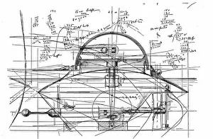 John Ericssons sketch for turret ship, 1890 John Ericssons sketch for turret ship, 1890