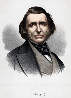 John Ruskin (1819-1900) British author and art critic. Tinted lithograph published John Ruskin (1819-1900) British author and art critic. Tinted lithograph published