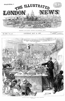 John Tyndall (1820-93) Irish born physicist, lecturing on electromagnetism at the Royal John Tyndall (1820-93) Irish born physicist, lecturing on electromagnetism at the Royal