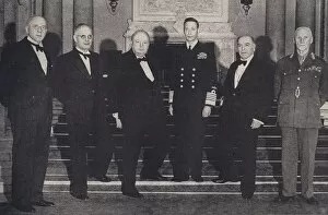 King George VI and Winston Churchill