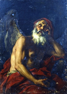 Kronos (Chronos) one of the Greek Titans, father of Zeus. Saturn in Roman mythology Kronos (Chronos) one of the Greek Titans, father of Zeus. Saturn in Roman mythology