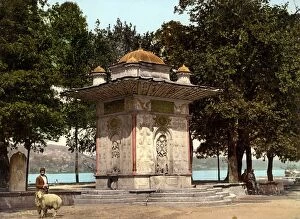 Kucuksu Fountain in front of Bosporus Straits 1896 A.D