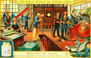 Late 19th century glass factory