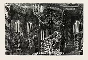 Images Dated 1st January 1884: The Late Duke Of Brunswick Lying In State