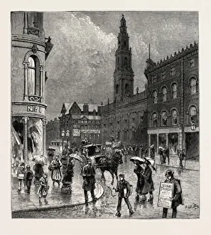 Briggate Gallery: Leeds, Corner of Briggate and Boar Lane, Uk