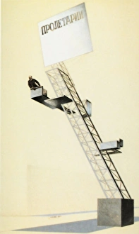 Lenins tribune architectural design by el lissitzky (lazar markovich lissitzky), 1924 Lenins tribune architectural design by el lissitzky (lazar markovich lissitzky), 1924