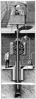 Leon Edouxs hydraulic passenger lift (elevator) Leon Edouxs hydraulic passenger lift (elevator)
