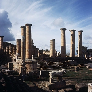 Libya, Shahhat, Sanctuary of Apollo at Cyrene Archaeological Site Libya, Shahhat, Sanctuary of Apollo at Cyrene Archaeological Site