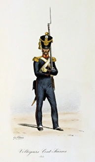 Light Infantryman of the Swiss Regiment of the King's guard, 1815. Histoire de Light Infantryman of the Swiss Regiment of the King's guard, 1815. Histoire de