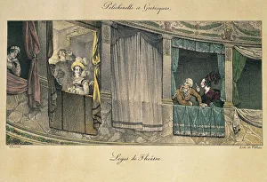 Loggias of theatre by Jean Baptiste Thomas (1791-1838), Year in Rome (Un an a Rome) Loggias of theatre by Jean Baptiste Thomas (1791-1838), Year in Rome (Un an a Rome)