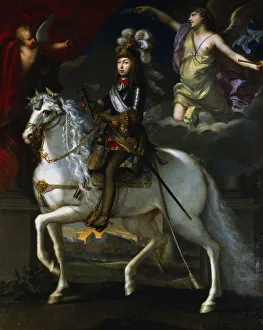 Louis XIV (1638-1715) King of France from 1643. Equestrian portrait of Louis as a boy Louis XIV (1638-1715) King of France from 1643. Equestrian portrait of Louis as a boy