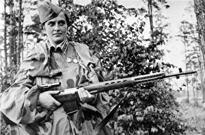 Lyudmila pavlichenko, famous 26 year old russian guerrilla sniper who has killed 309 germans