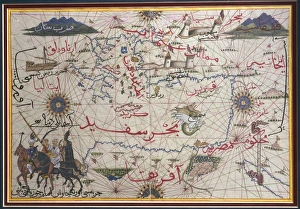 The Maghreb and the Middle East, Ottoman miniature The Maghreb and the Middle East, Ottoman miniature