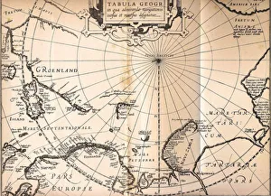 Map of 1611 of the third voyage of William Barentsz (c1550-1597) Dutch navigator Map of 1611 of the third voyage of William Barentsz (c1550-1597) Dutch navigator