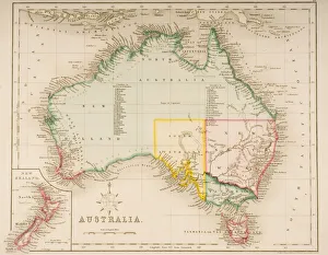 Map of Australia and New Zealand Drawn and engraved by J Archer Pentonville London c 1830 Map of Australia and New Zealand Drawn and engraved by J Archer Pentonville London c 1830