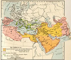 Map of the Muslim expansion and the Byzantine Empire at the end of the Umayyad Caliphate Map of the Muslim expansion and the Byzantine Empire at the end of the Umayyad Caliphate