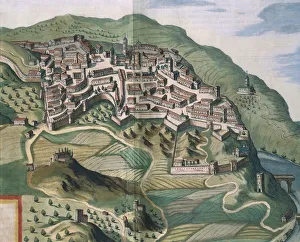 Map of Narni, from Theatrum civitatum et admirandorum Italiae by Joan Blaeu, engraving Map of Narni, from Theatrum civitatum et admirandorum Italiae by Joan Blaeu, engraving