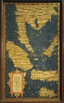 Map of the South China Sea, Malaysia, Sumatra and Java, oil painting by Stefano Map of the South China Sea, Malaysia, Sumatra and Java, oil painting by Stefano