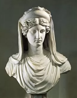 Marble bust of Demeter, copy of Greek original
