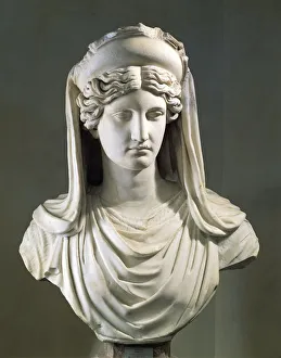 Marble bust of Demeter, copy of Greek original Marble bust of Demeter, copy of Greek original