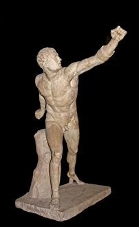 Images Dated 1st February 1754: Marble Statue of Borghese Gladiator 100 B. C