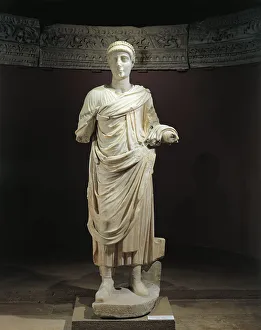 Marble statue of Emperor Valentinian II (387-390), from Aphrodisias, Turkey Marble statue of Emperor Valentinian II (387-390), from Aphrodisias, Turkey