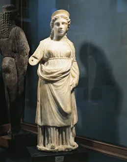 Marble statuette of Isis, from Saqqara Marble statuette of Isis, from Saqqara