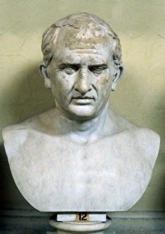 Marcus Tullius Cicero (106-43 BC) Roman orator and statesman. Portrait bust Marcus Tullius Cicero (106-43 BC) Roman orator and statesman. Portrait bust