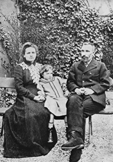 Marie (1867-1934) and Pierre (1859-1906) Curie. With their elder daughter Irene in 1904 Marie (1867-1934) and Pierre (1859-1906) Curie. With their elder daughter Irene in 1904
