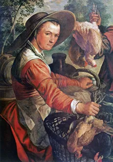Market Scene (detail), 1574. Oil on wood. Joachim Beuckelar (1533-1574) Flemish painter Market Scene (detail), 1574. Oil on wood. Joachim Beuckelar (1533-1574) Flemish painter