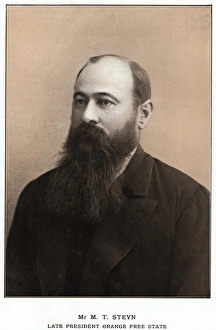 Martinus Theunis Steyn (1857-1916) South African statesman. President or Orange Free Martinus Theunis Steyn (1857-1916) South African statesman. President or Orange Free