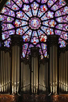 Images Dated 12th September 2008: Master organ in Notre Dame of Paris cathedral